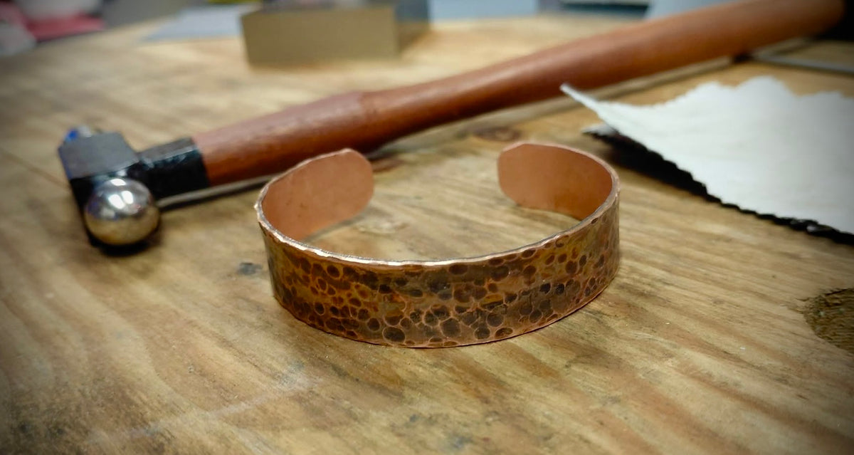 Hammered Copper Cuff Workshop | Private Party